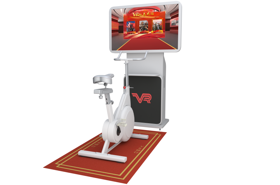 VR数字党建展厅 党建红色骑行系统 VR骑行漫游党史