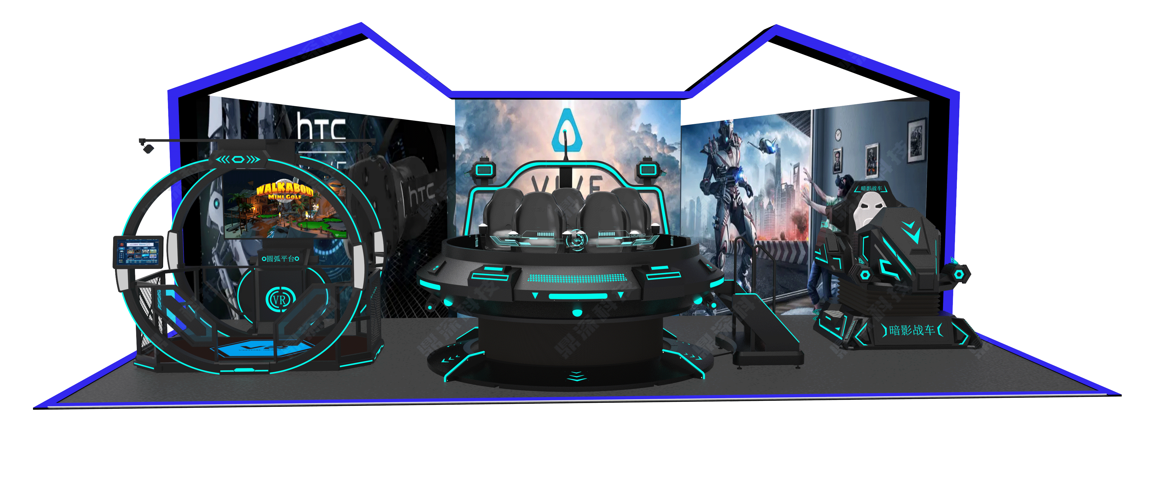 9D动感影院VR设备 VR多人影院设备 5D动感影院座椅