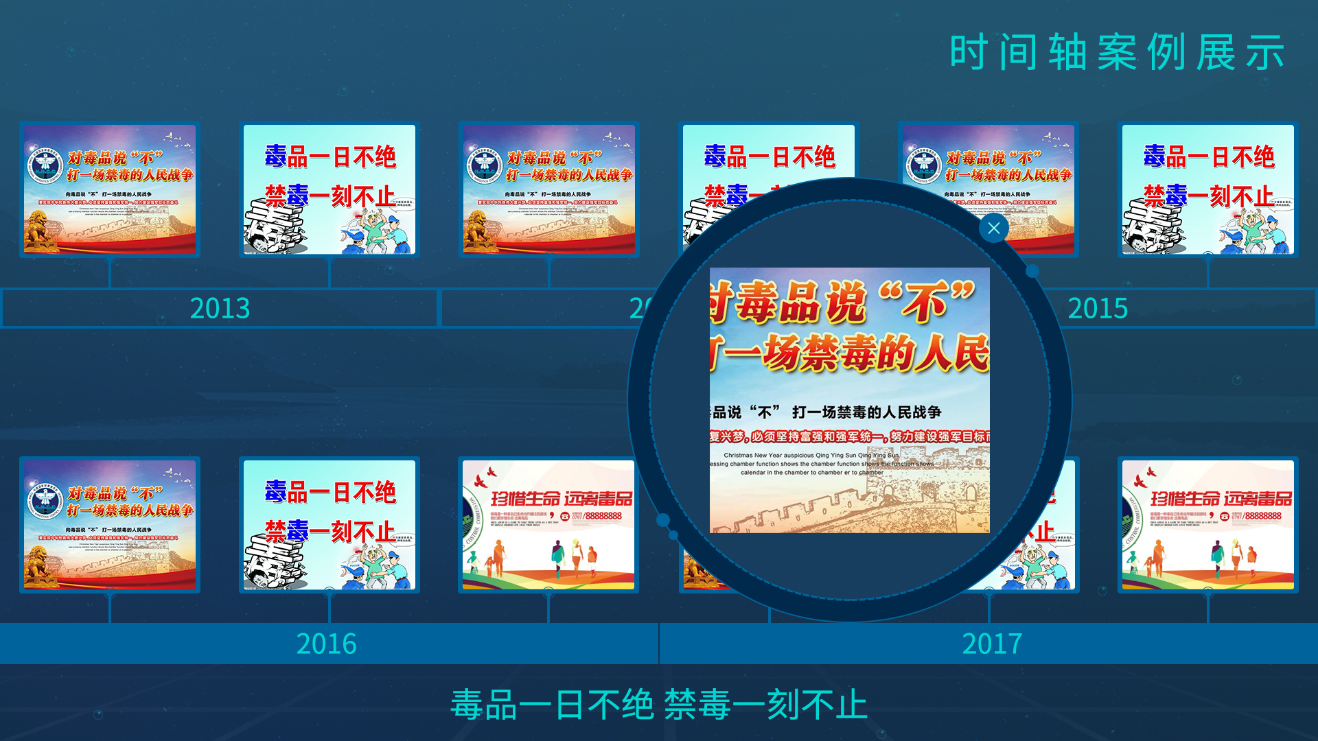 时间轴大屏交互系统|多媒体大屏互动软件|企业历史时间轴系统