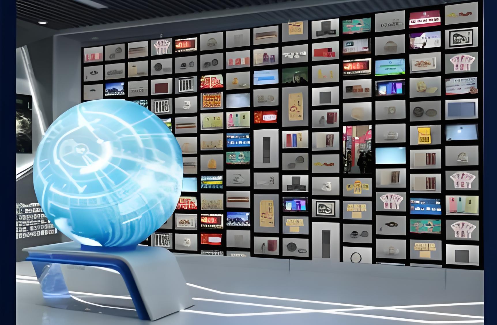 照片墙互动软件 动态瀑布流图片墙软件 展厅大屏交互软件