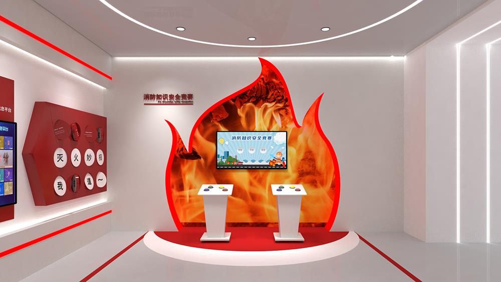 消防安全知识抢答系统-互动答题台-消防安全培训设备