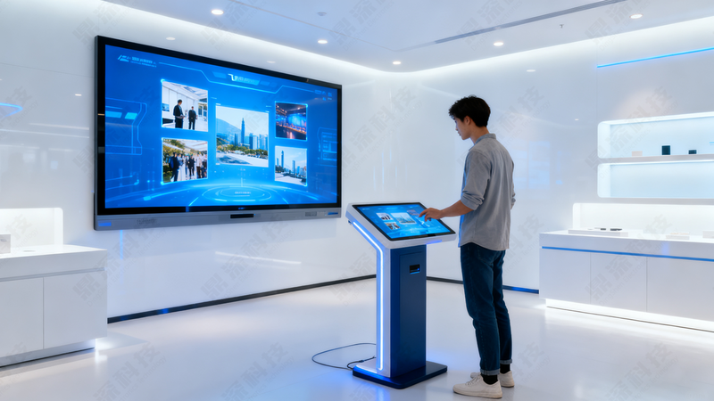 展厅飞屏互动系统_活动签到飞屏互动工具_双屏联动解决方案