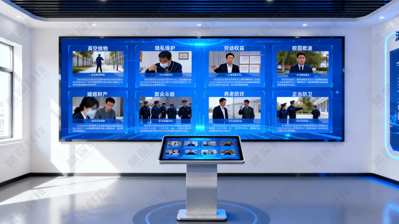 以案说法双屏联动系统应用场景展示 以案说法双屏联动系统应用场景展示