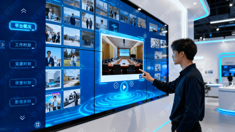 大屏互动数字墙效果演示 大屏互动数字墙效果演示