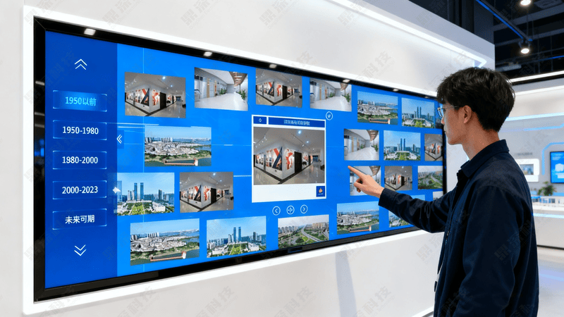 触摸屏互动数字墙 展厅商场博物馆触控大屏数字展示软件