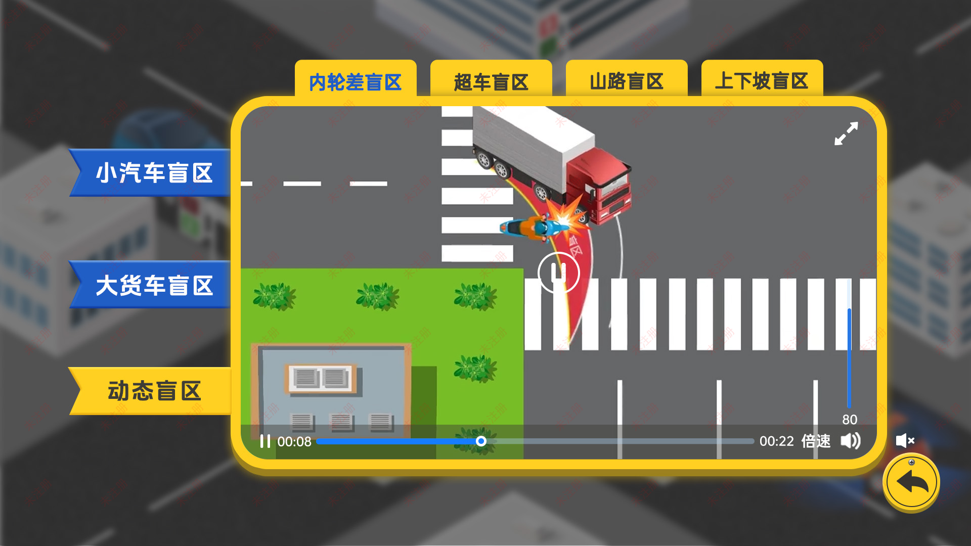 交通安全科普馆设备-车辆盲区知识科普系统-多媒体宣教互动系统 交通安全科普馆设备-车辆盲区知识科普系统-多媒体宣教互动系统