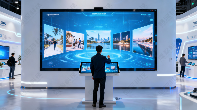 隔空飞屏互动软件|展厅多屏隔空投屏互动展示软件