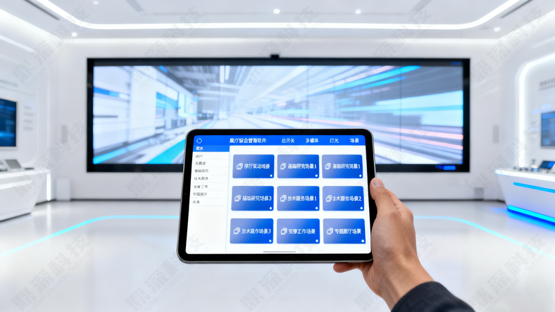 展厅智能中控系统软件｜多媒体设备集中控制｜中控软件定制开发
