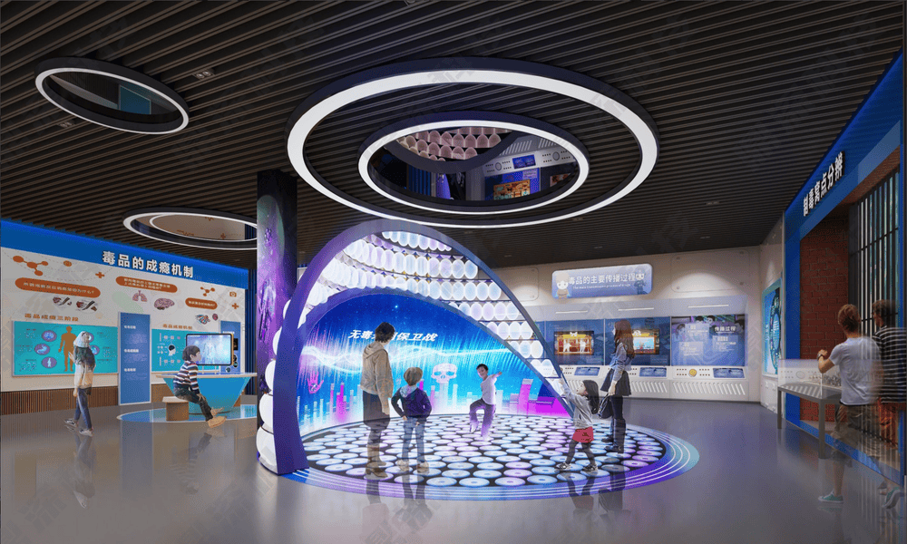 校园法制禁毒展厅升级改造方案 禁毒展厅沉浸式互动体验设备