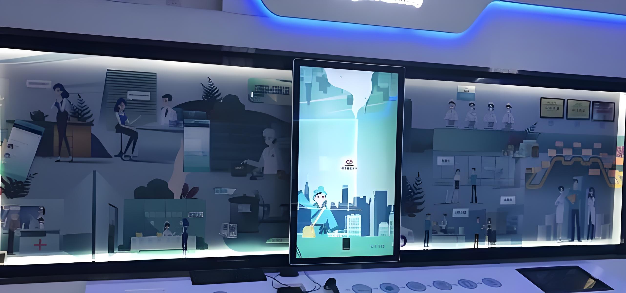 滑轨屏互动展示软件_滑轨触摸屏软件_多媒体展项定制